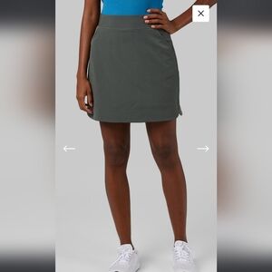 32 Degrees Green Pencil Mini Skort Casual Size Large